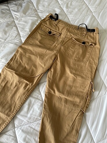 s Beden camel Renk Bershka Kargo Pantolon
