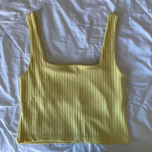Koton Koton Sarı Astarlı Crop