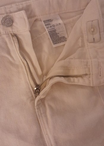 8 Yaş Beden beyaz Renk h&m beyaz cocuk kot etek !!