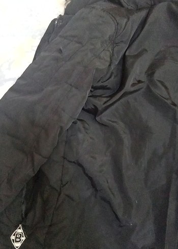 Standart Beden Beden Siyah Kapüşonlu çocuk Kışlık Ceket