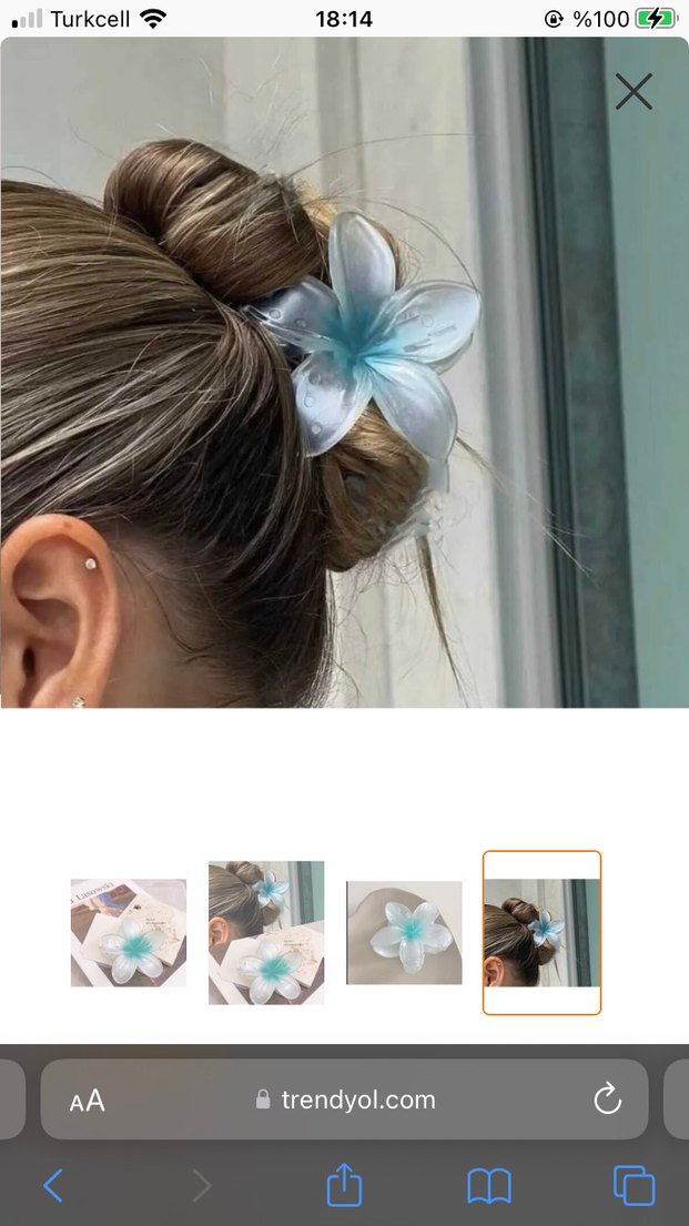 lotus Çiçek Saç Tokası - Görsel 4