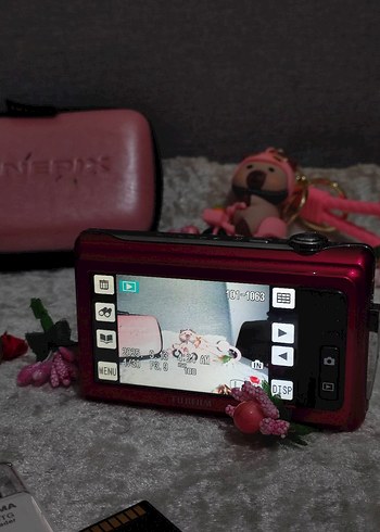 Fujifilm FinePix Pembe Dijital Fotoğraf Makinesı - Görsel 8