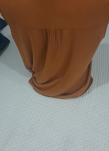 Vera Wang Bluz kiremit rengi taba gibi