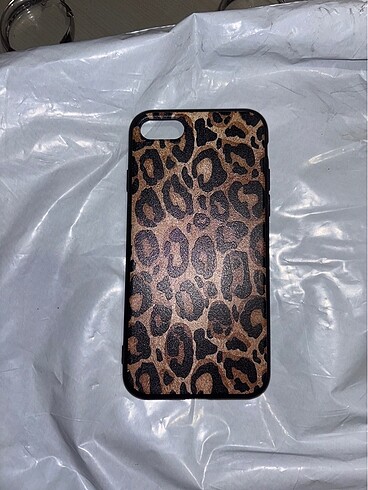 Iphone SE 7 uyumlu leopar telefon kılıfı