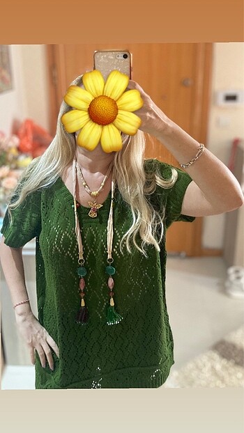 Diğer Delikli kısa kollu triko