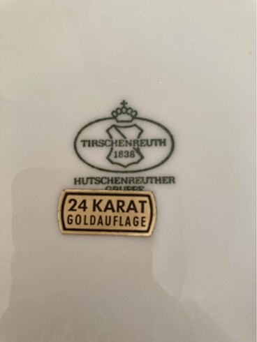  Beden çeşitli Renk Hutschenreuther altın varaklı tabak