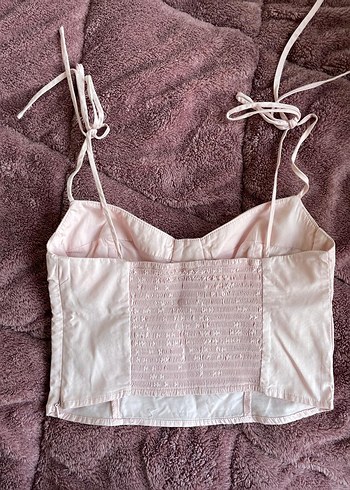 Pembe İp Askılı Büstiyer - Görsel 2