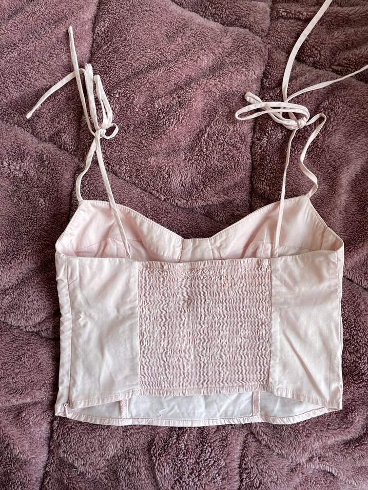 Pembe İp Askılı Büstiyer - Görsel 2