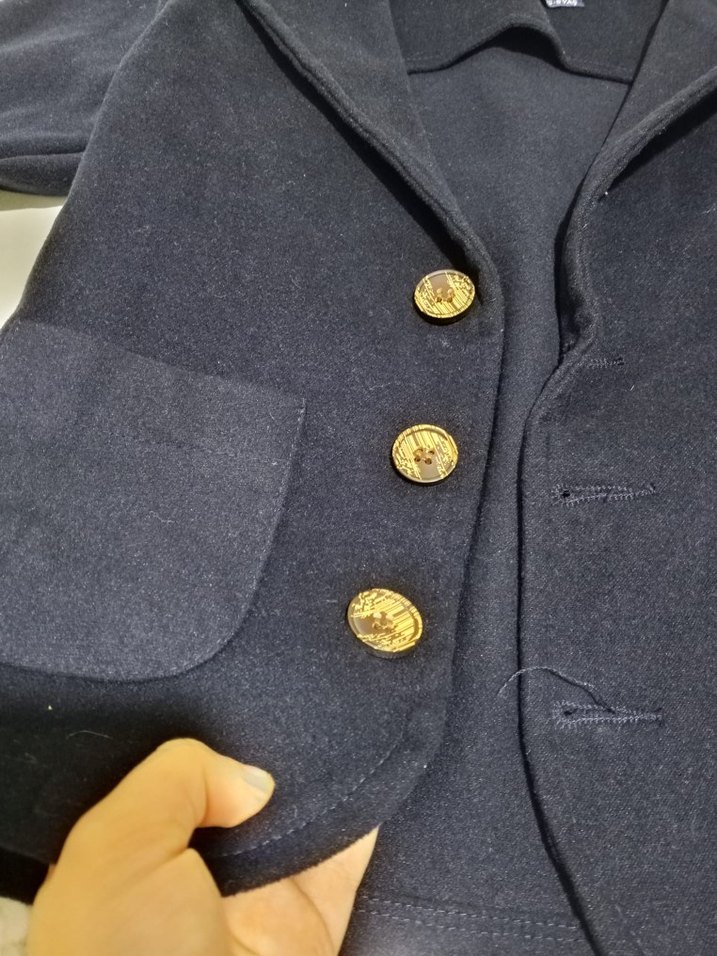 Düğmeli Lacivert Erkek Çocuk Ceket - Görsel 3