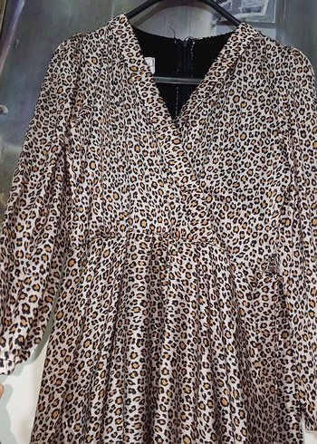 LEOPAR DESENLİ KADIN ELBİSESİ - Görsel 2
