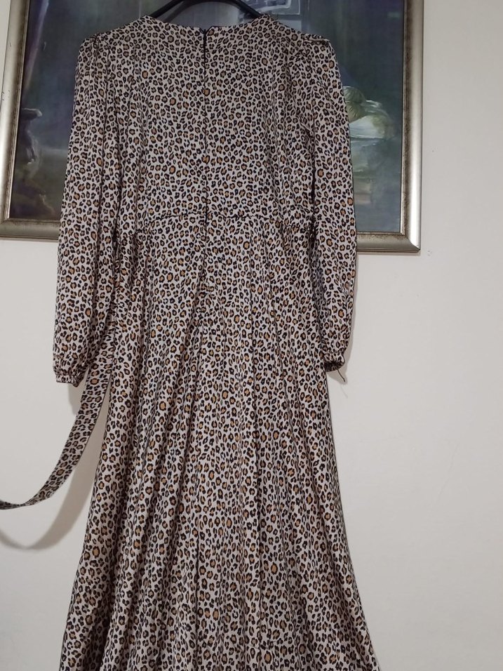 LEOPAR DESENLİ KADIN ELBİSESİ - Görsel 3