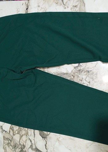 Kadın Yeşil Uzun Ceketli Takım Elbise - Görsel 3