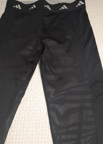 Siyah Zebra Desenli Esnek Spor Tayt