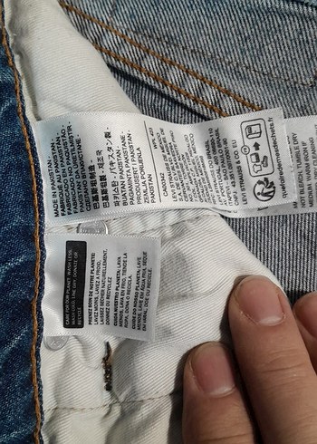 Düğmeli Mavi Erkek Kot Pantolon - Görsel 6