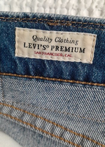 Düğmeli Mavi Erkek Kot Pantolon - Görsel 5