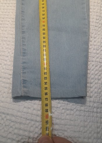 Buz mavisi erkek Denim Pantolon - Görsel 3