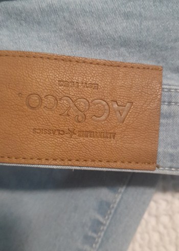 Buz mavisi erkek Denim Pantolon - Görsel 8