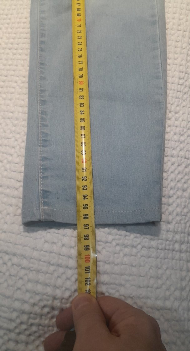 Buz mavisi erkek Denim Pantolon - Görsel 3