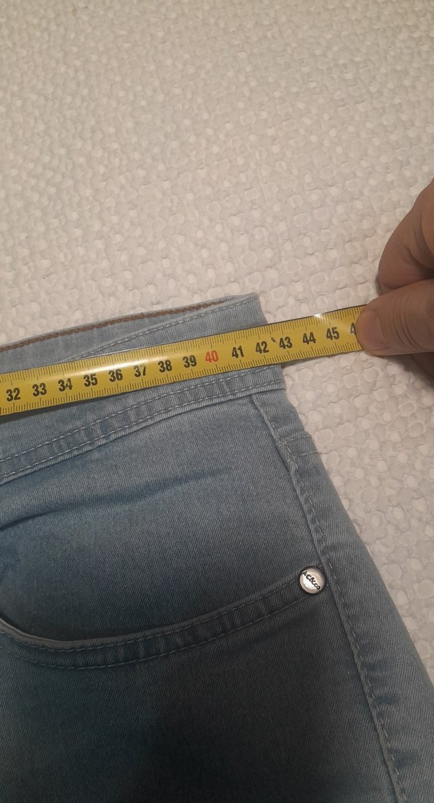 Buz mavisi erkek Denim Pantolon - Görsel 4