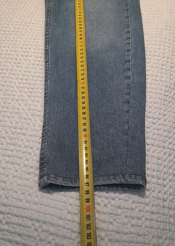 Mavi renkte erkek Denim Pantolon Midi Boy - Görsel 3