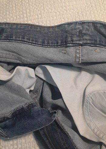 Mavi renkte erkek Denim Pantolon Midi Boy - Görsel 5