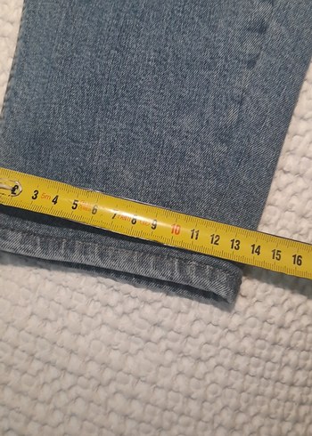 Mavi renkte erkek Denim Pantolon Midi Boy - Görsel 2