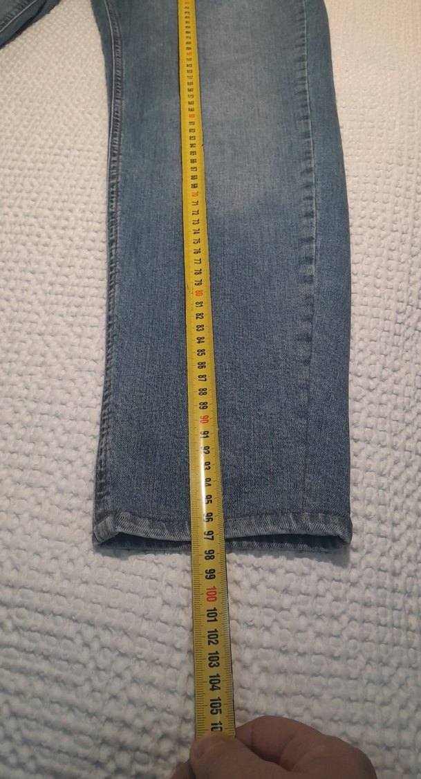 Mavi renkte erkek Denim Pantolon Midi Boy - Görsel 3