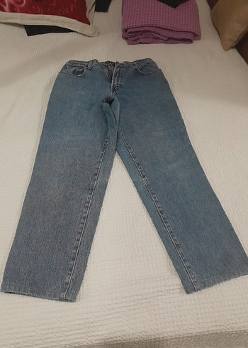 Kadın Mavi Normal Boy Denim Pantolon