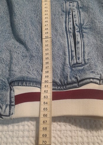 universal Beden Bershka marka Mavi Gri Denim Ceket