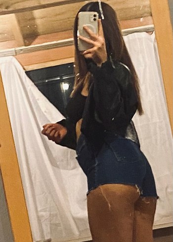 Siyah Mini Denim Şort