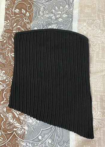 Siyah straplez crop
