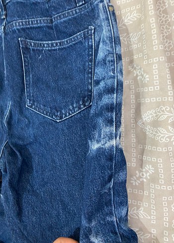 38 Beden Bol Kesim Mavi Denim Pantolon