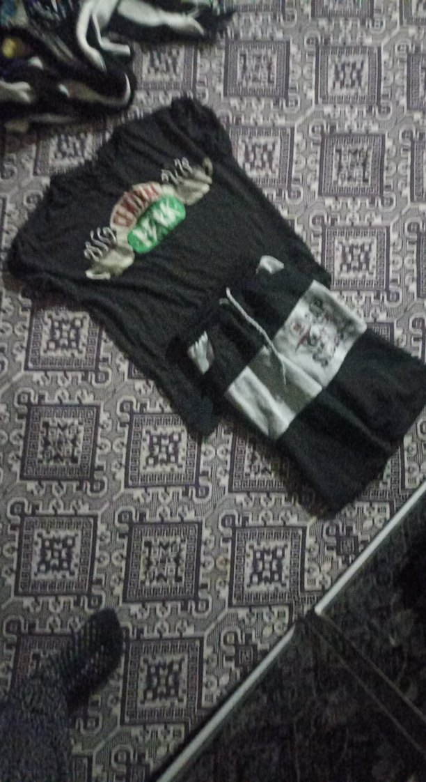 Erkek Siyah Kısa Kollu Baskılı Pijama Takımı - Görsel 2