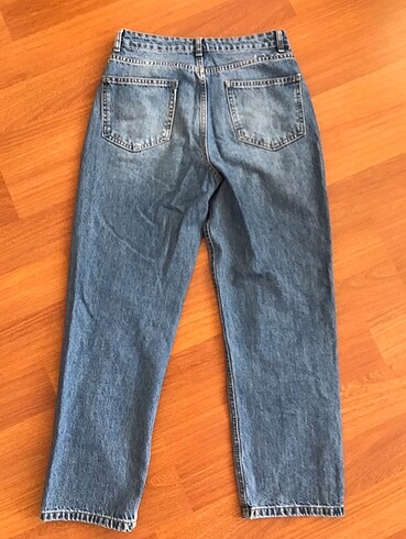 l Beden mavi Renk Mom jean pantolon