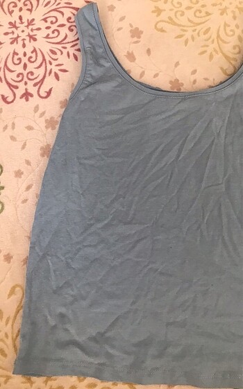 LC Waikiki Sıfır kol crop buz mavisi
