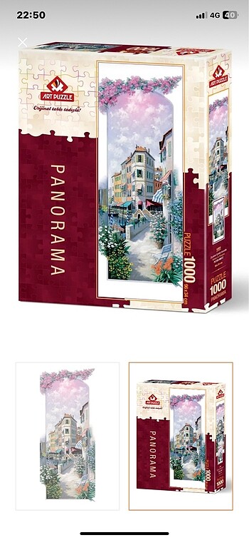 Art puzzle 1000 parça Çiçekler İçinde Venedik