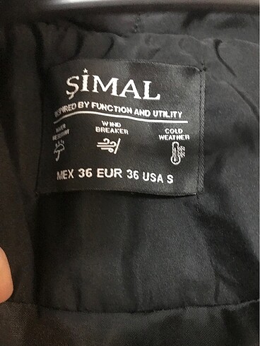 s Beden siyah Renk Siyah kısa kız mont 36 beden