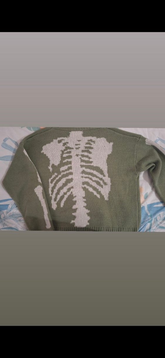 Shein iskelet kazak - Görsel 3