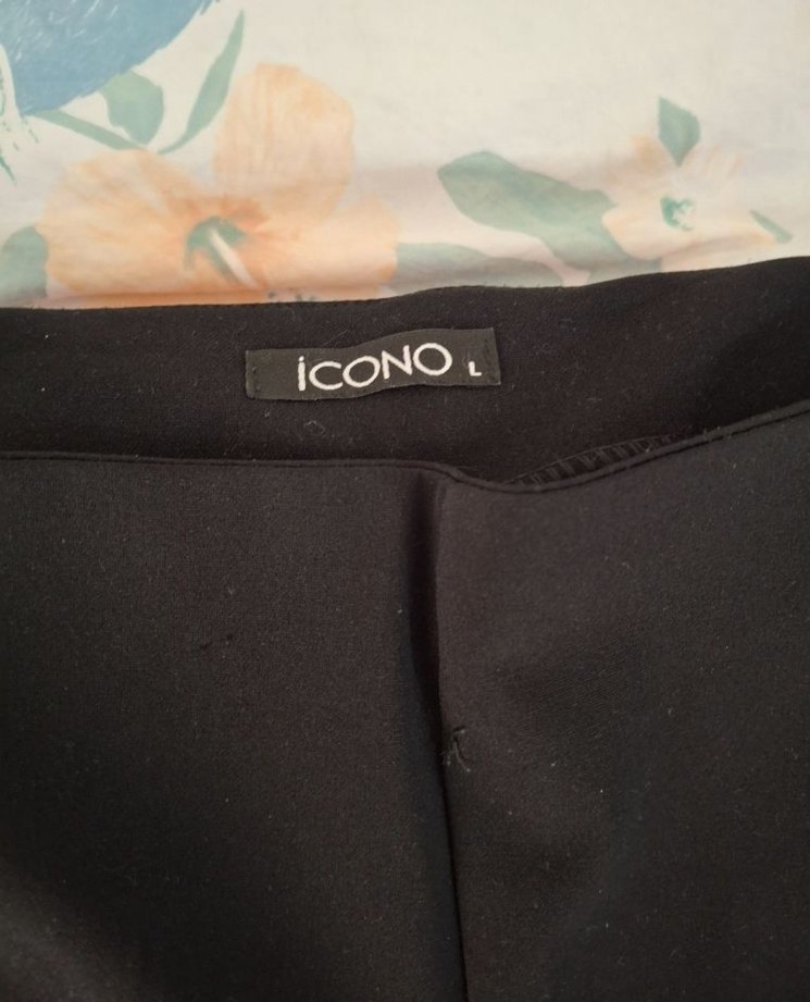 Kadın Siyah Düz Kumaş Pantolon - Görsel 3