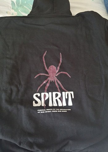 Kadın Siyah Goth Kapüşonlu Sweatshirt - Görsel 2