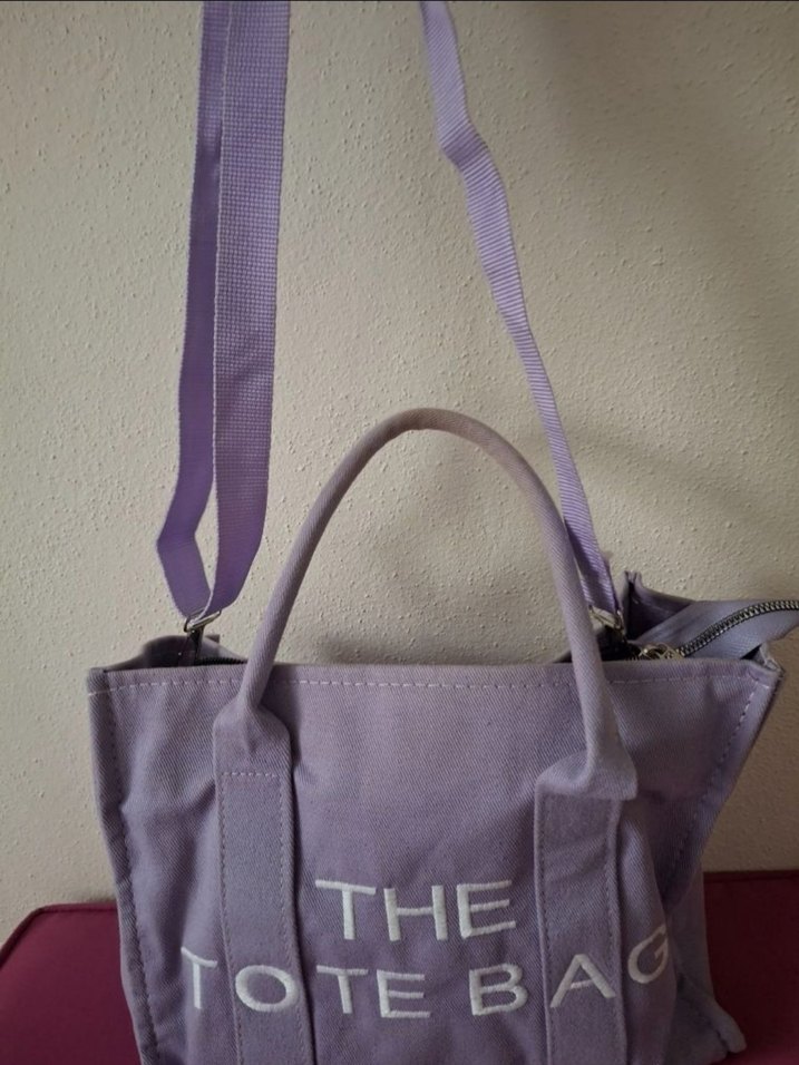 The tote bag mor canta - Görsel 3