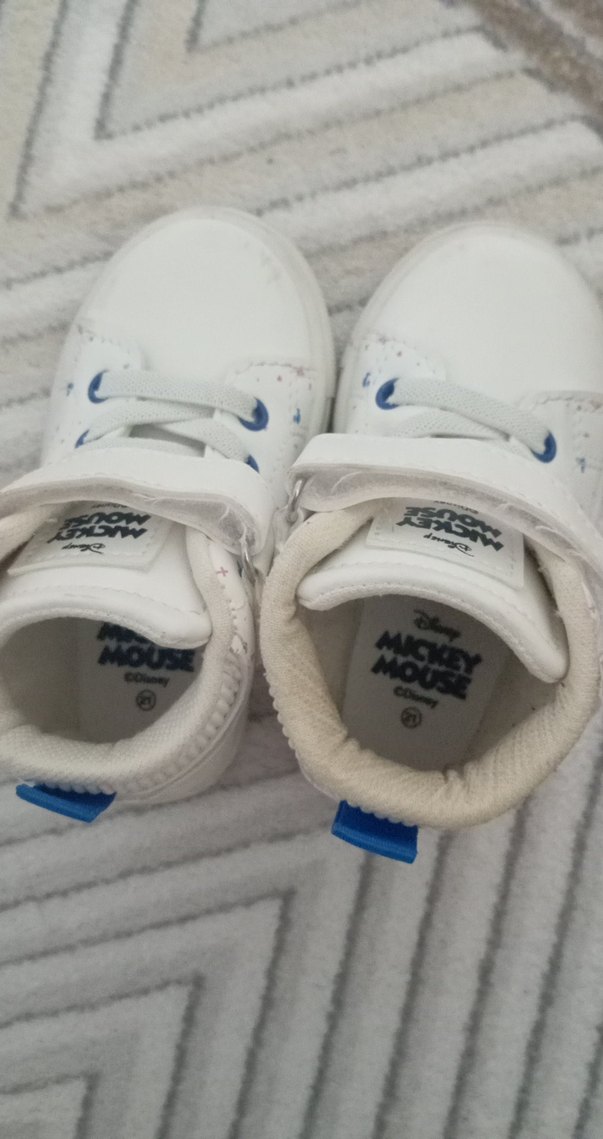 Kız Çocuk Beyaz Velcro Spor Ayakkabı - Görsel 3