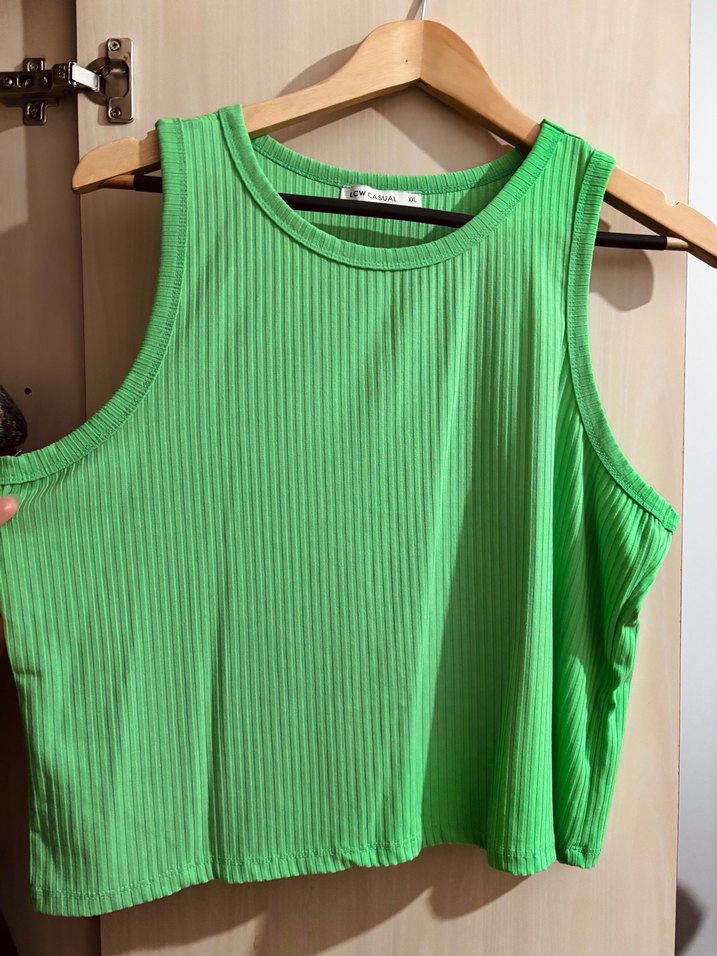 Yeşil Atlet bluz - Görsel 2