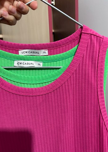 Pembe Kadın Atlet bluz - Görsel 4