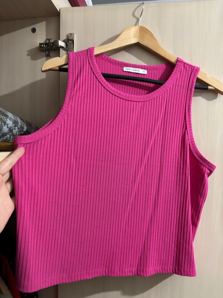 Pembe Kadın Atlet bluz - Görsel 2