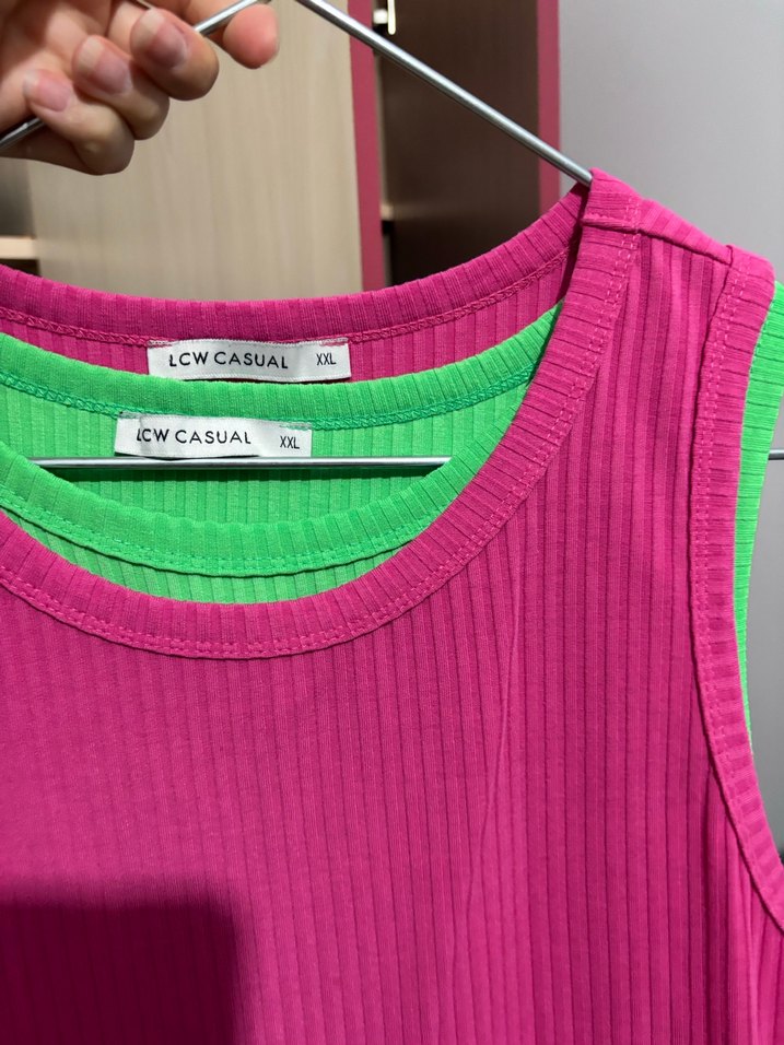 Pembe Kadın Atlet bluz - Görsel 4