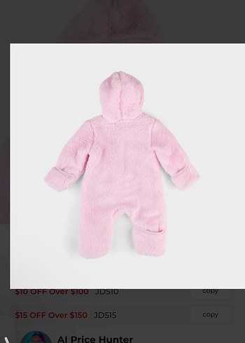 NİKE Kürklü Bebek Tulumu 0-3 ay - Görsel 2