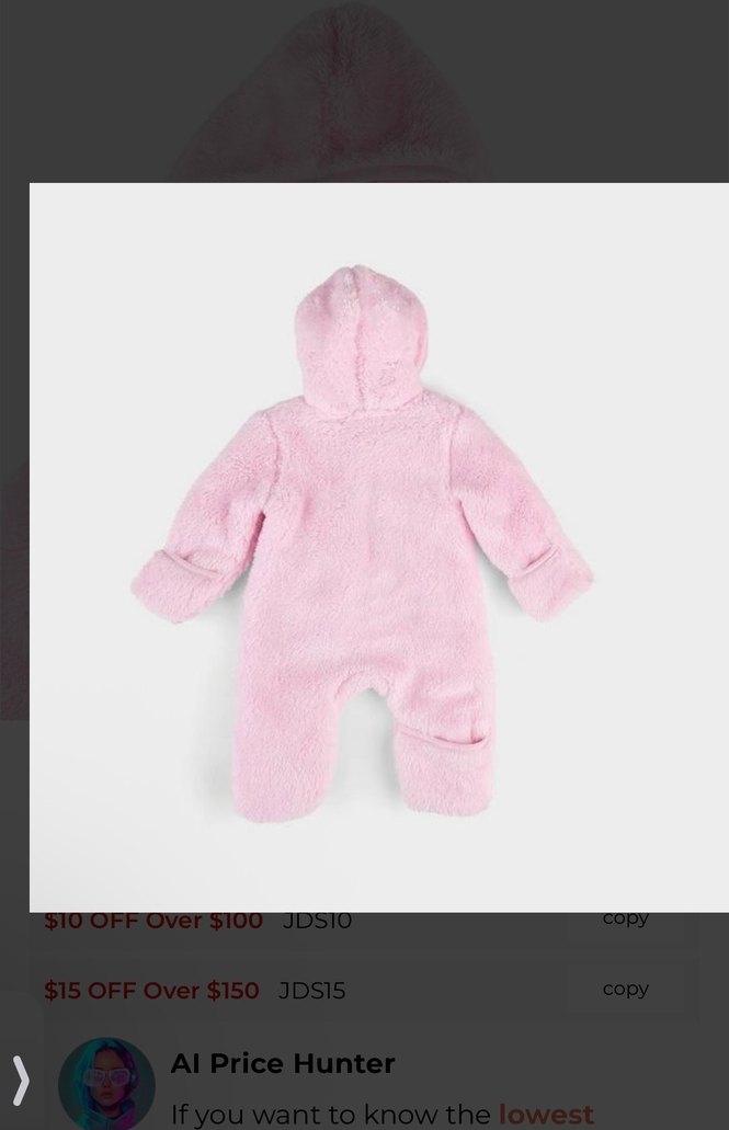 NİKE Kürklü Bebek Tulumu 0-3 ay - Görsel 2