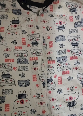 Uzun Kollu Renkli Desenli Erkek Bebek Tulum - Görsel 5