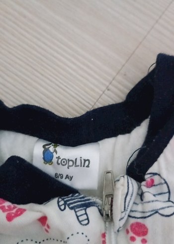 9 Ay Beden Uzun Kollu Renkli Desenli Erkek Bebek Tulum